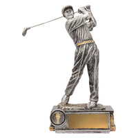 Golf Silver Driver Swing