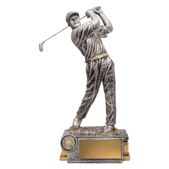 Golf Silver Driver Swing