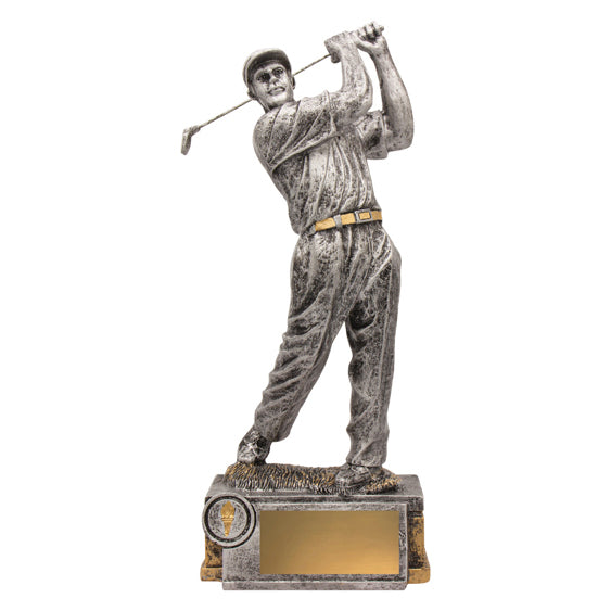 Golf Silver Driver Swing