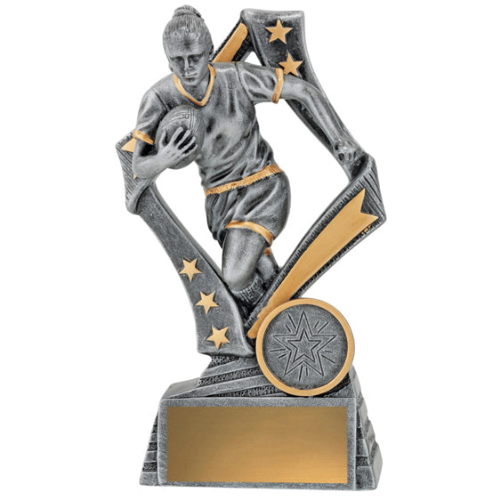 Rugby Flag Player Female Resin