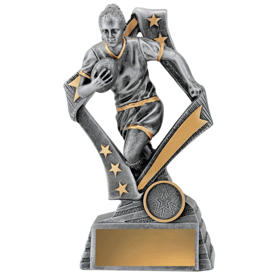 Rugby Flag Player Female Resin