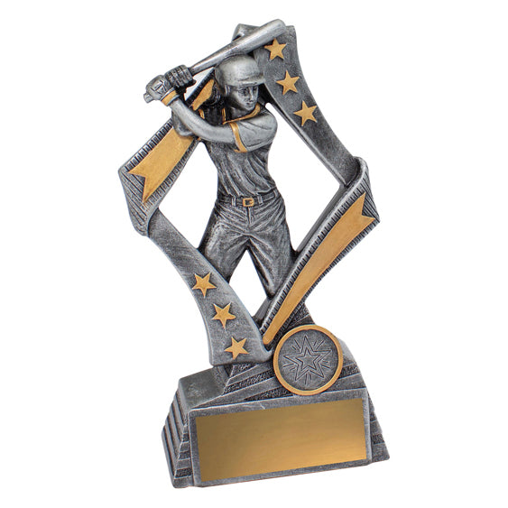 Flag Baseball Female Resin