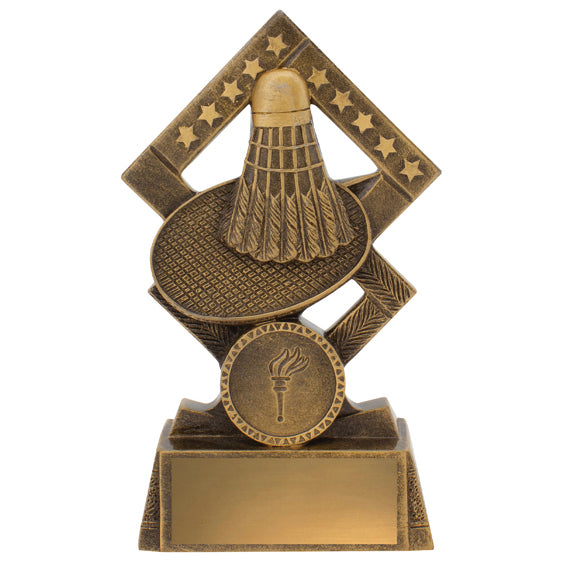 Double Diamond Badminton Resin