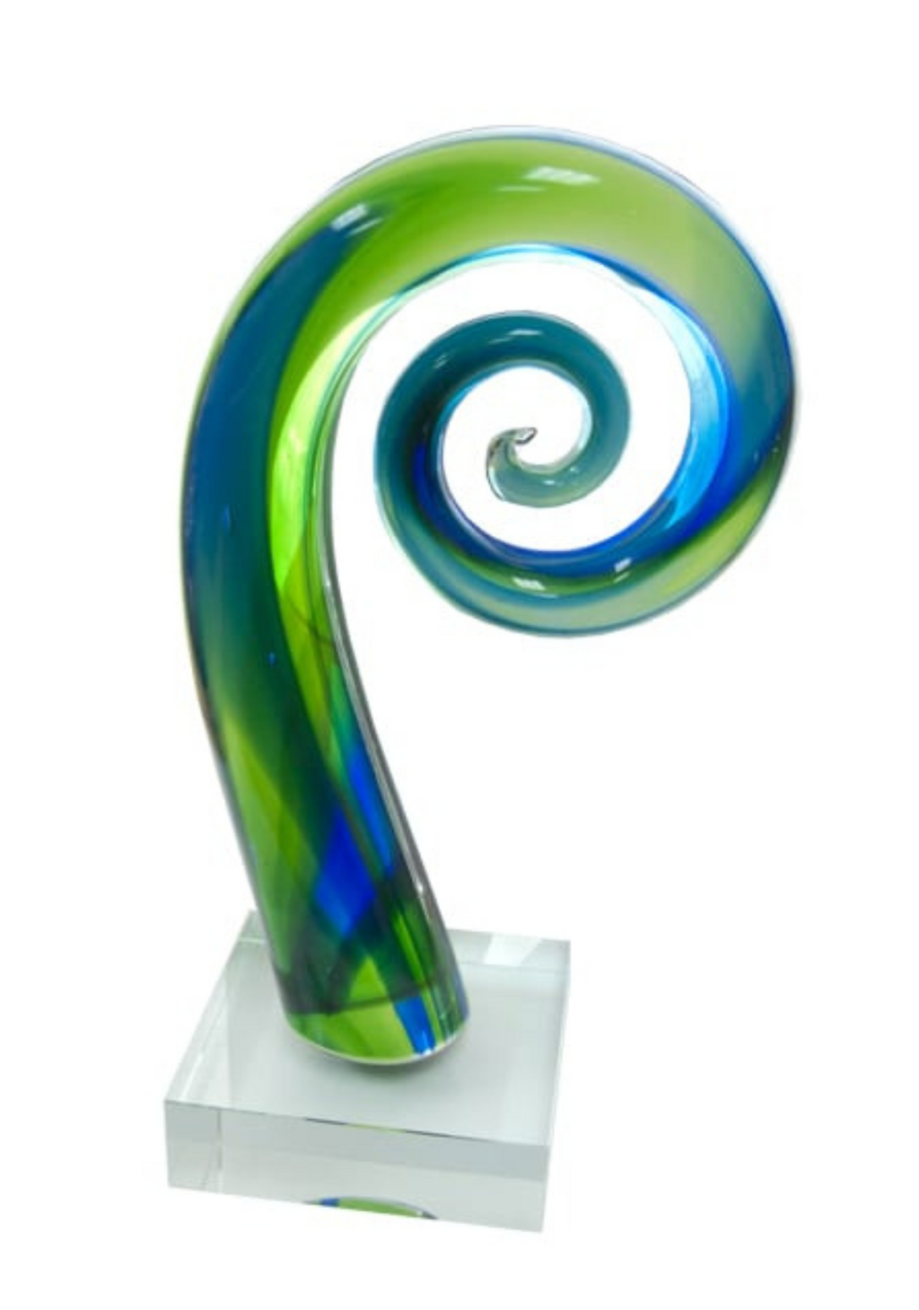Glass Koru – Abercrombie Engraving NZ