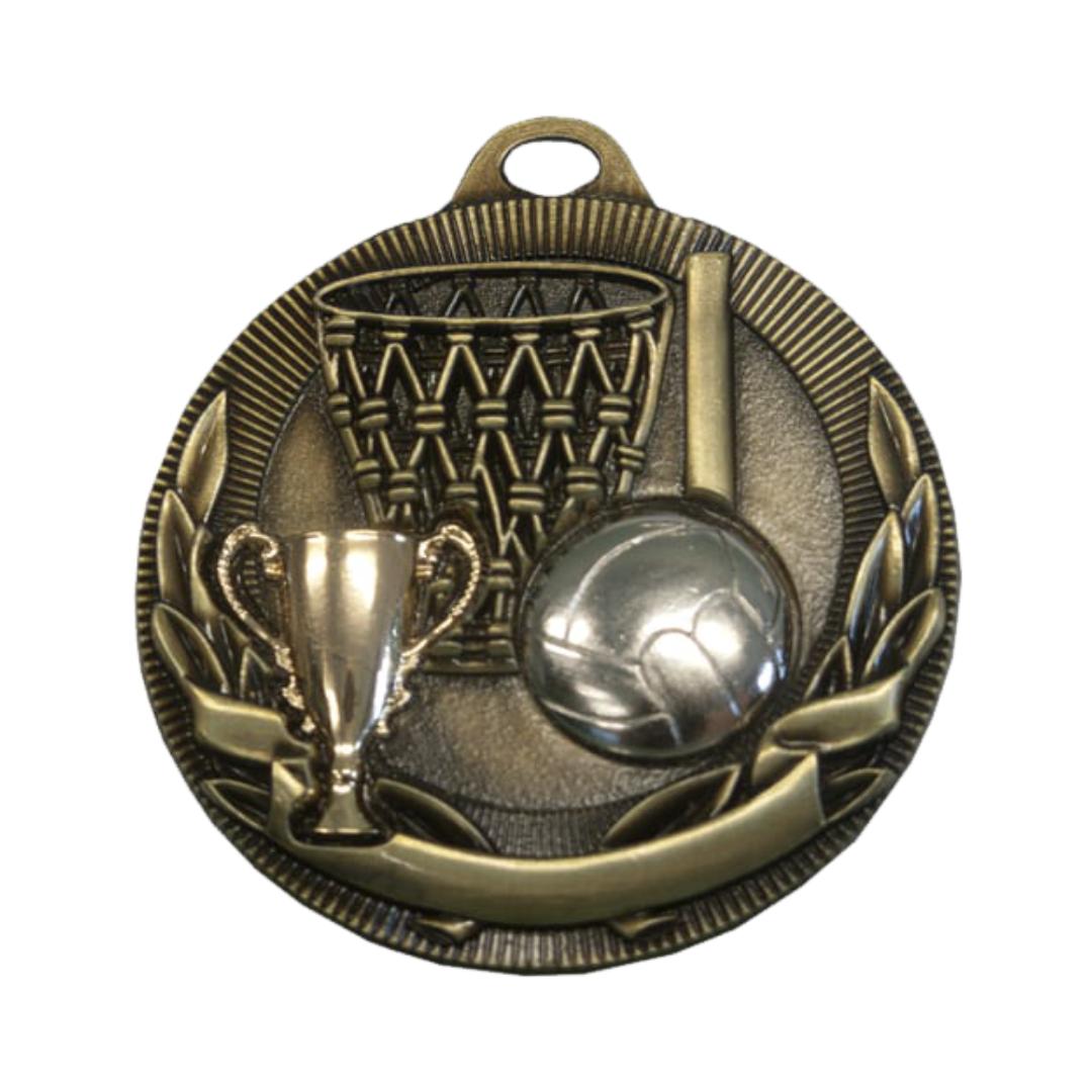 Netball 3D Gold Medal