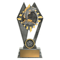 Fishing trophy with fish design