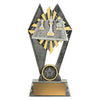 Trophy with chess pieces and board design